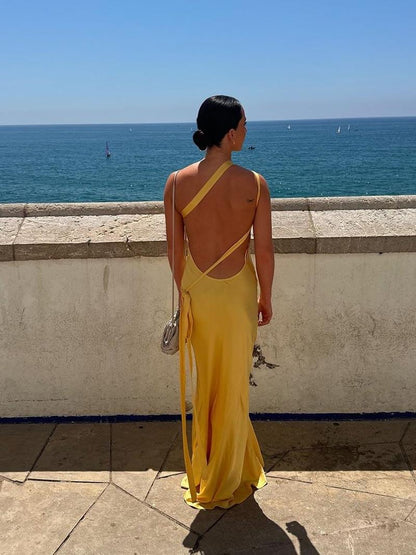 Caroline | Rückenfreies Maxikleid