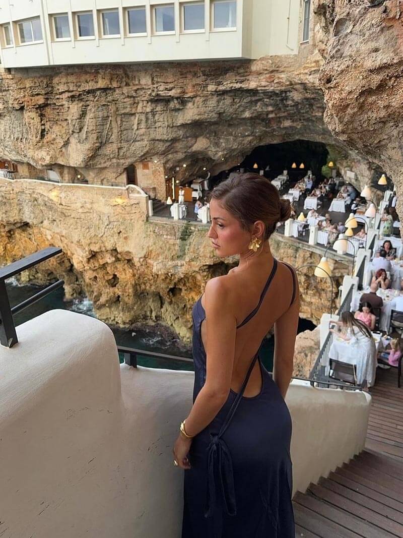 Caroline | Rückenfreies Maxikleid