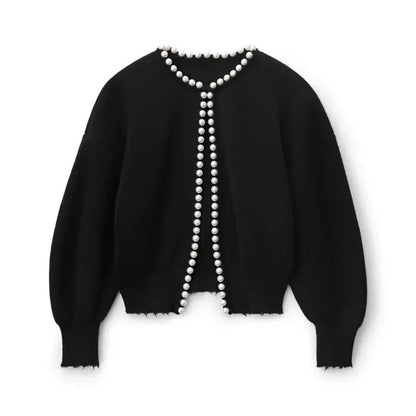Nancy | Perlen-Strickjacke