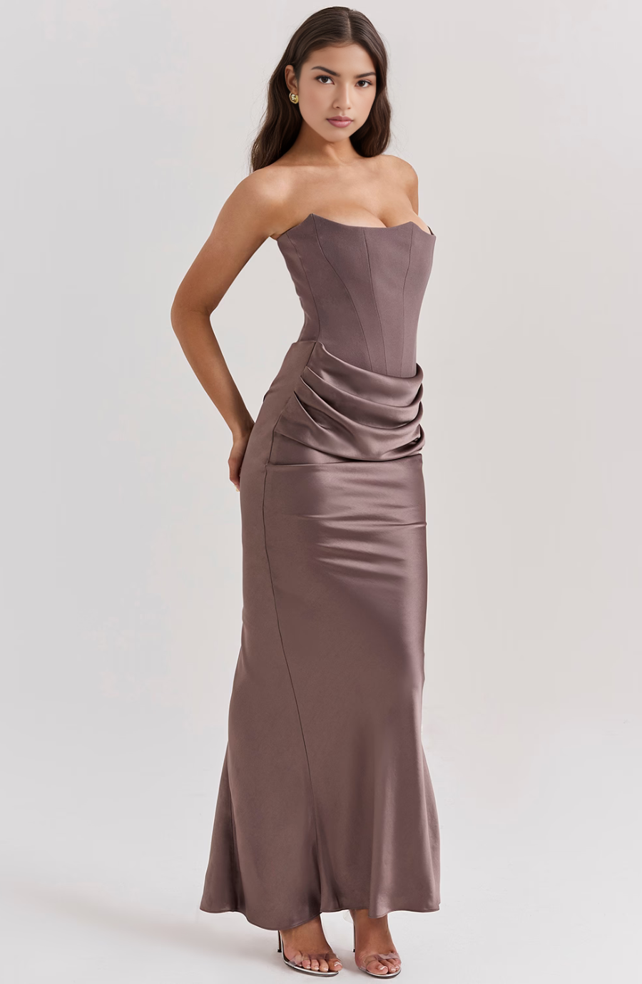 Tessa | Trägerloses Maxikleid