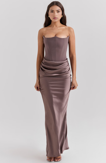 Tessa | Trägerloses Maxikleid