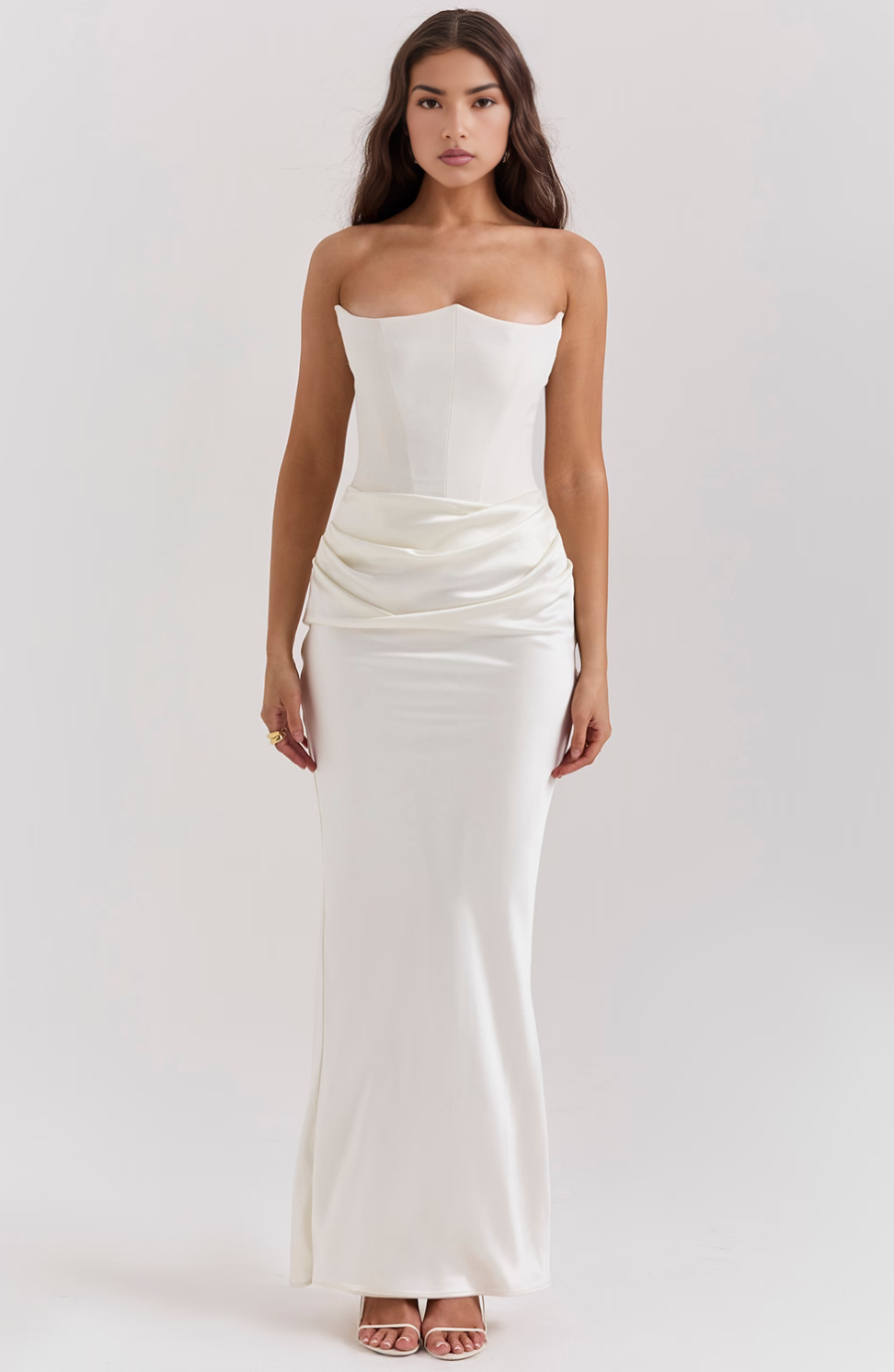 Tessa | Trägerloses Maxikleid