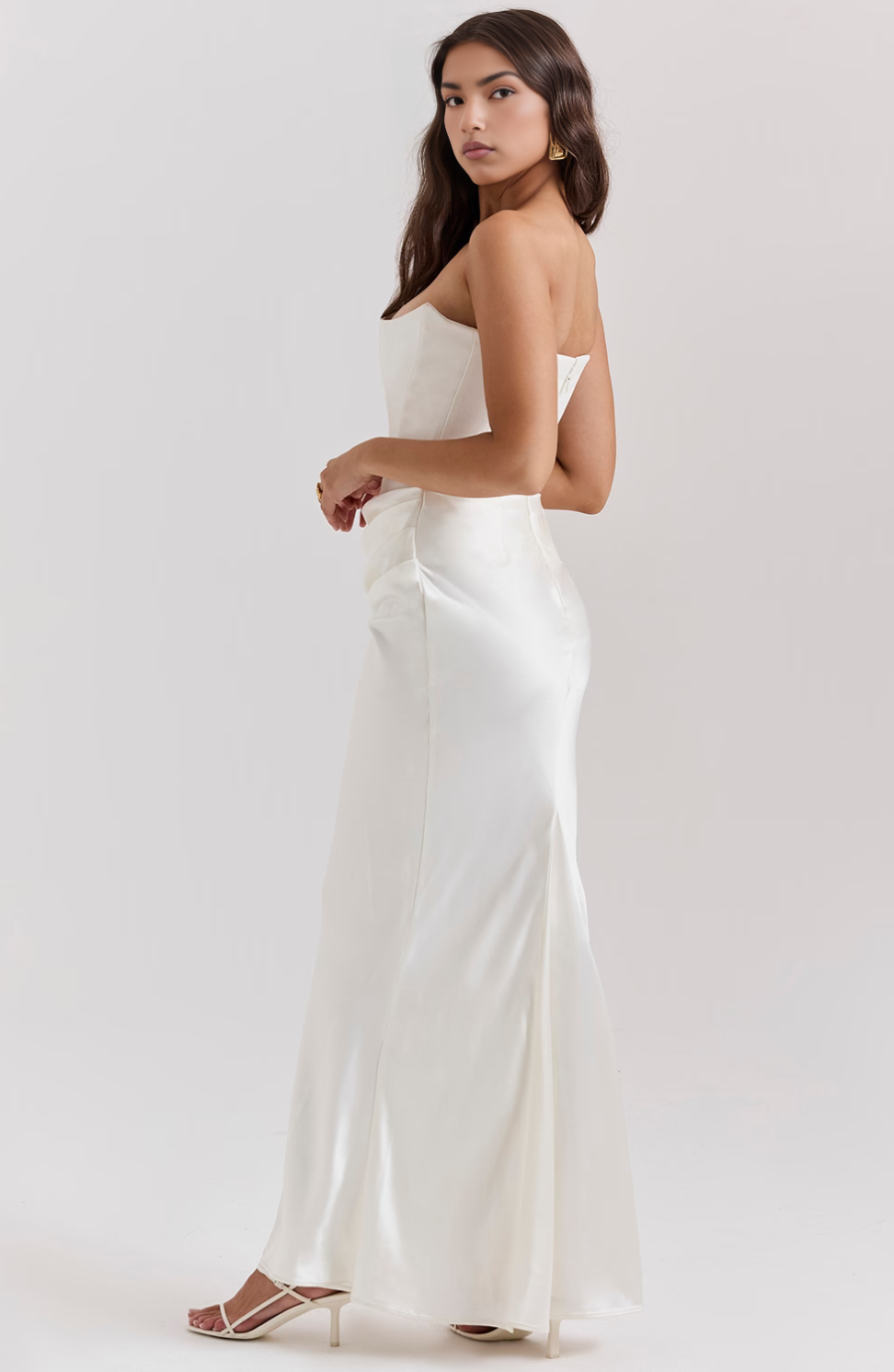 Tessa | Trägerloses Maxikleid