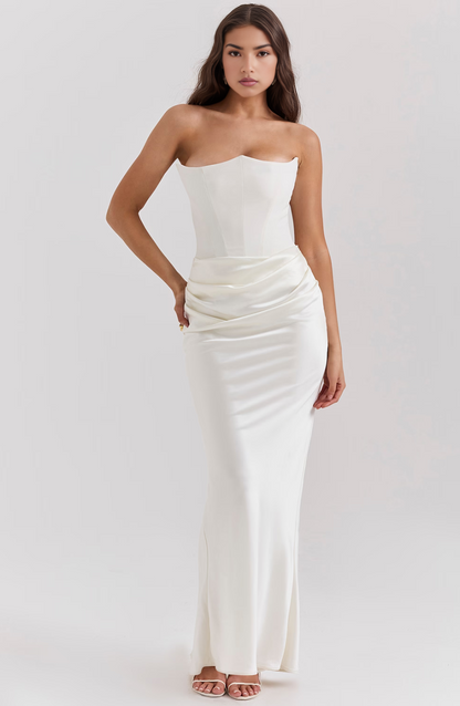 Tessa | Trägerloses Maxikleid