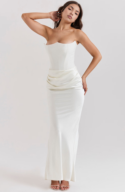 Tessa | Trägerloses Maxikleid