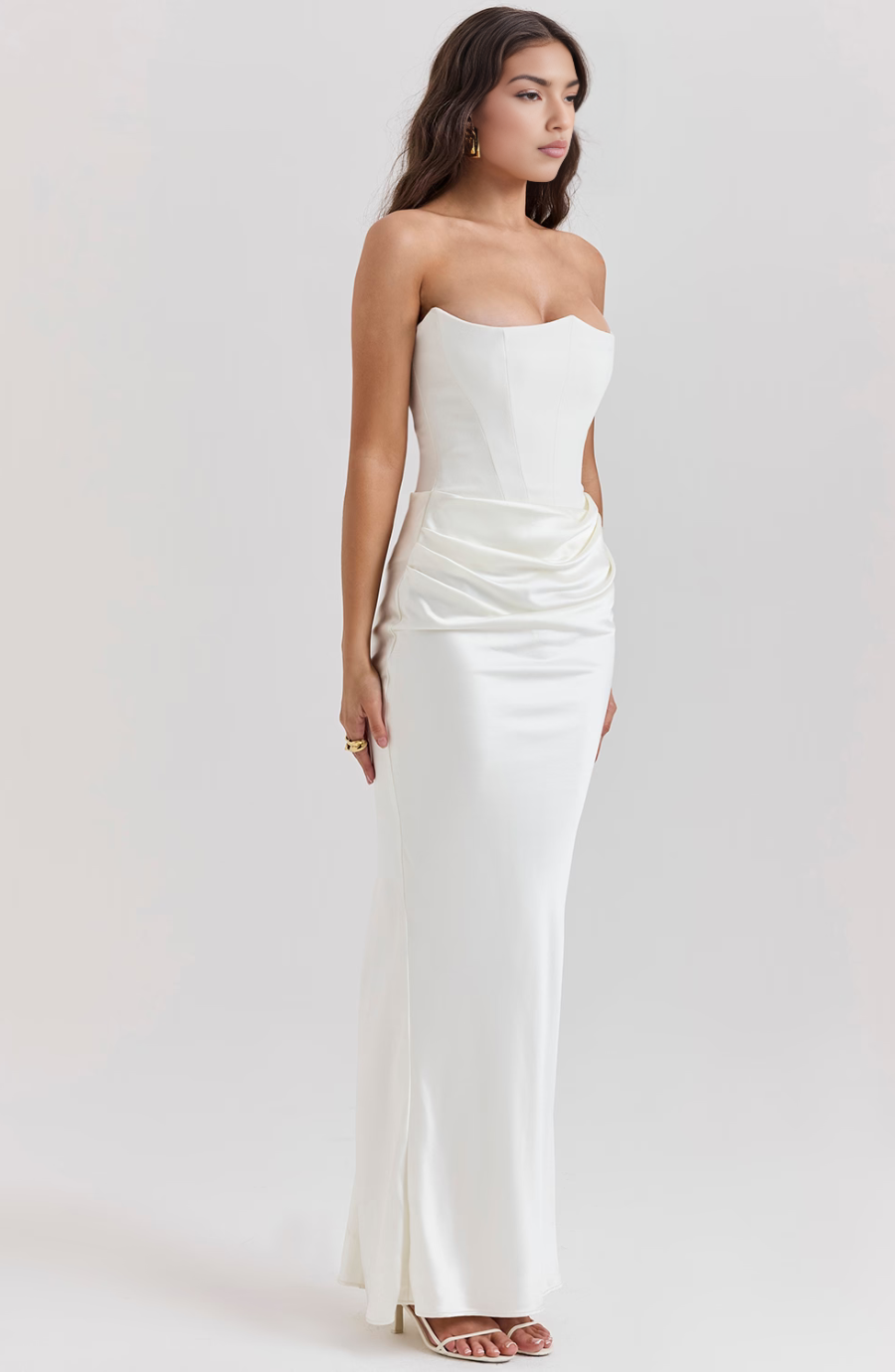 Tessa | Trägerloses Maxikleid