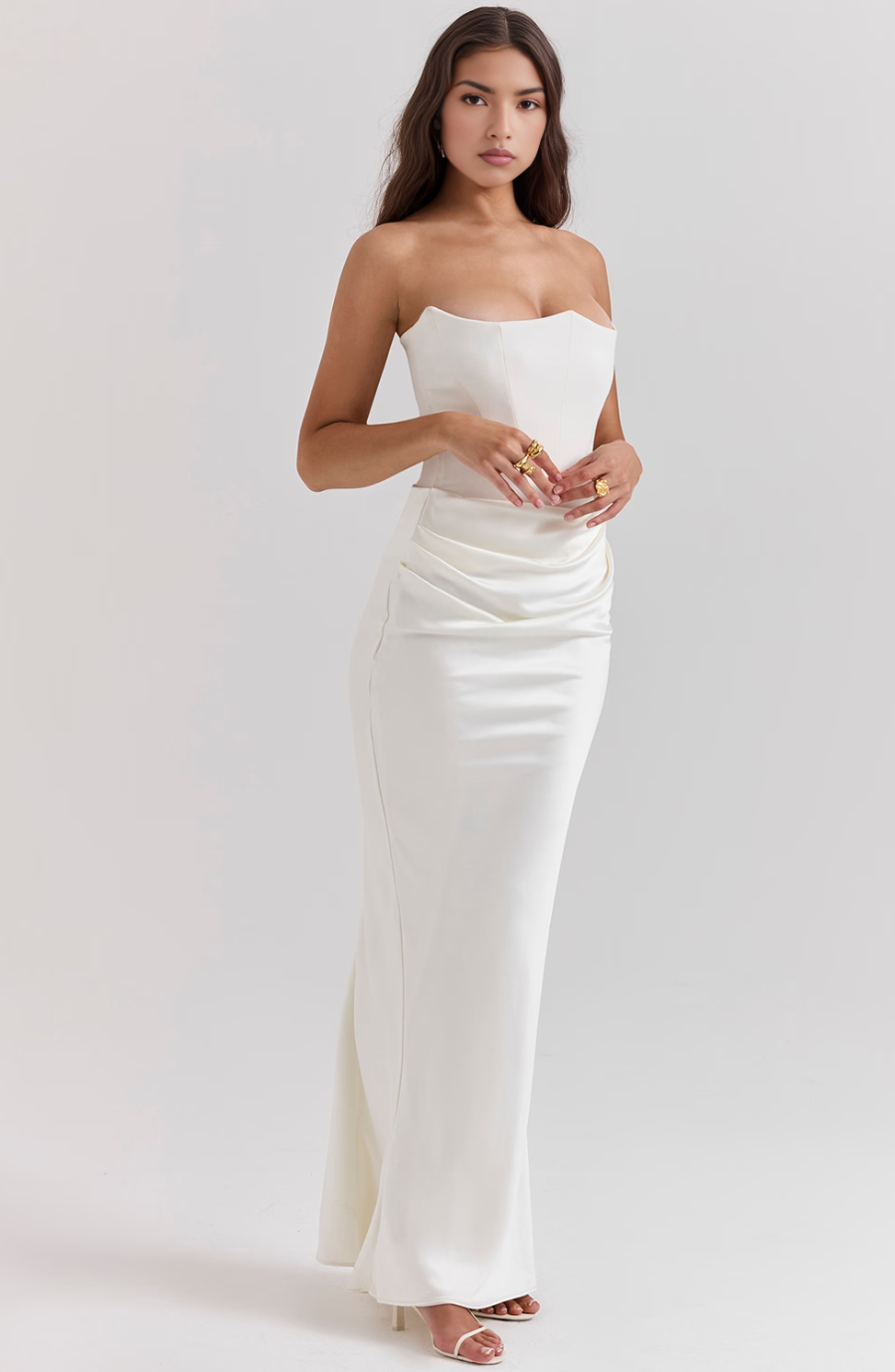 Tessa | Trägerloses Maxikleid