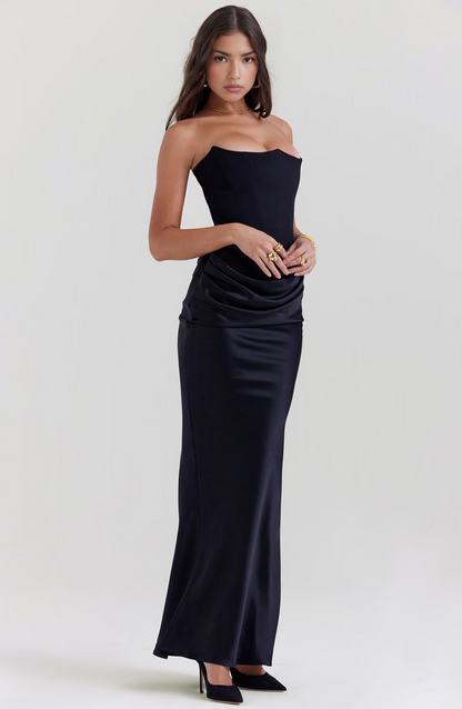Tessa | Trägerloses Maxikleid