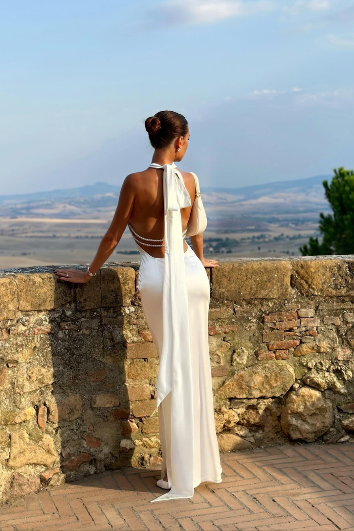 IVY | Perlen-Maxikleid