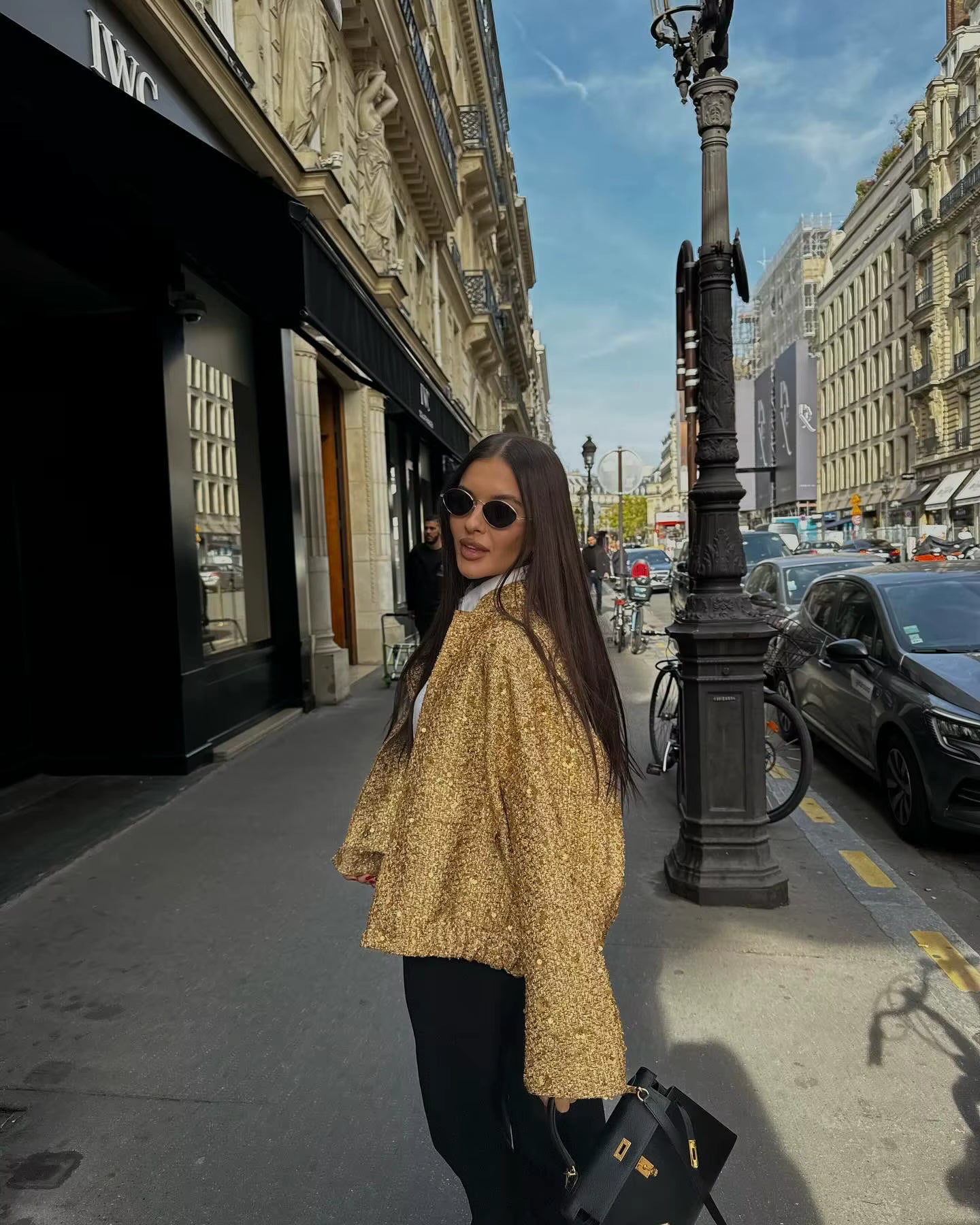 Victoria | Oversized-Jacke mit Pailletten