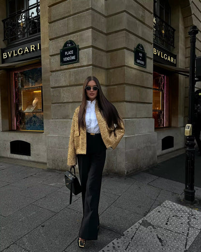Victoria | Oversized-Jacke mit Pailletten