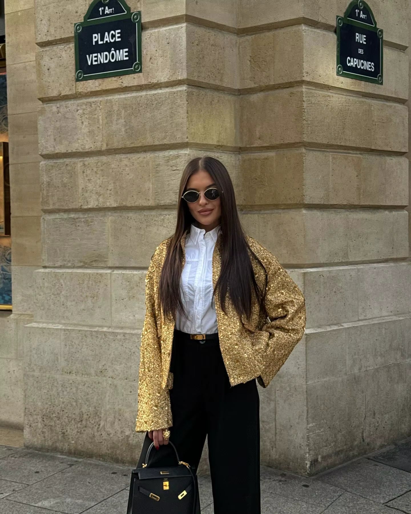Victoria | Oversized-Jacke mit Pailletten