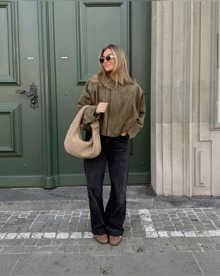 Kaori | Wildleder-Pilotjacke mit Struktur