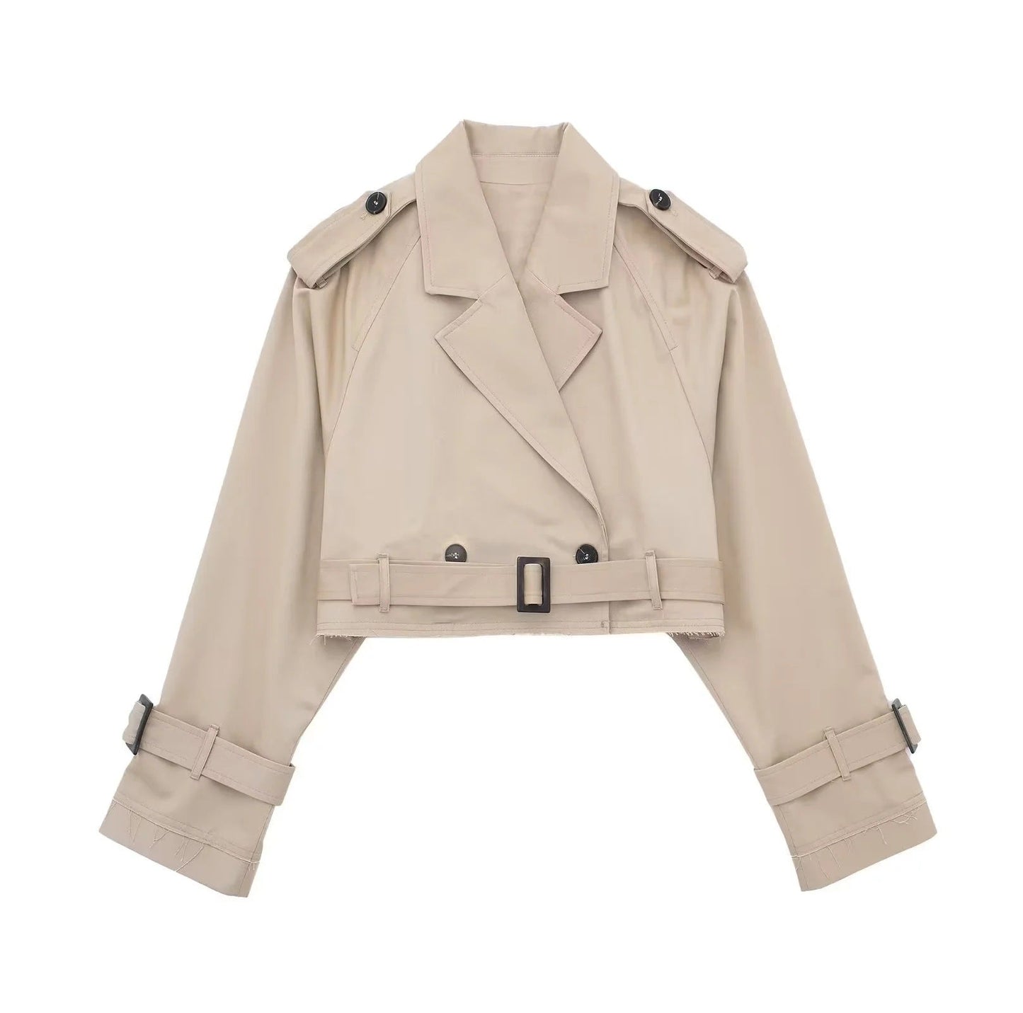 Lylah | Kurzer Trenchcoat mit Gürtel