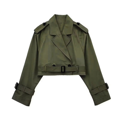 Lylah | Kurzer Trenchcoat mit Gürtel
