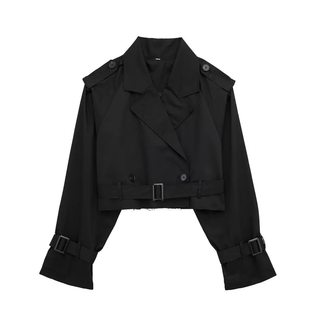 Lylah | Kurzer Trenchcoat mit Gürtel