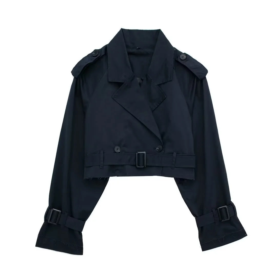 Lylah | Kurzer Trenchcoat mit Gürtel