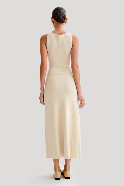 Fiona | Strick-Maxikleid ohne Ärmel