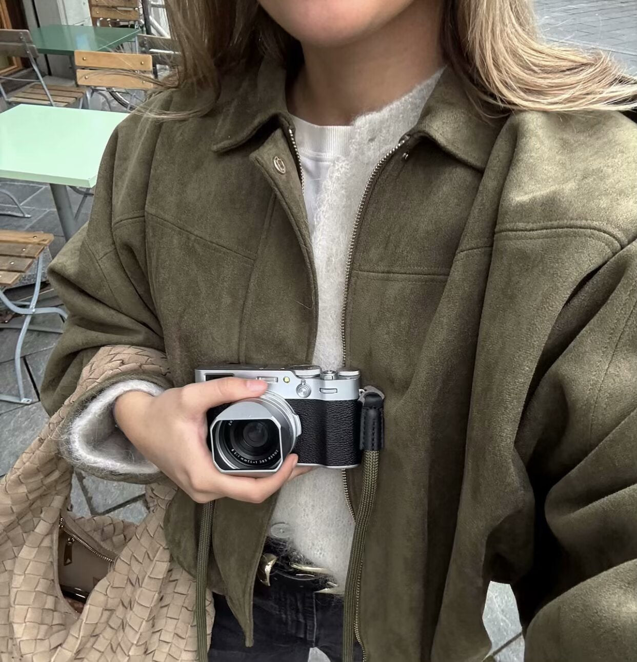 Kaori | Wildleder-Pilotjacke mit Struktur