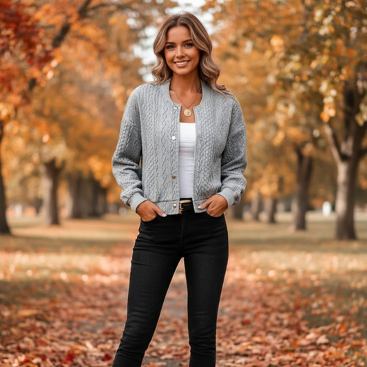 ELINE | Langer Strickcardigan