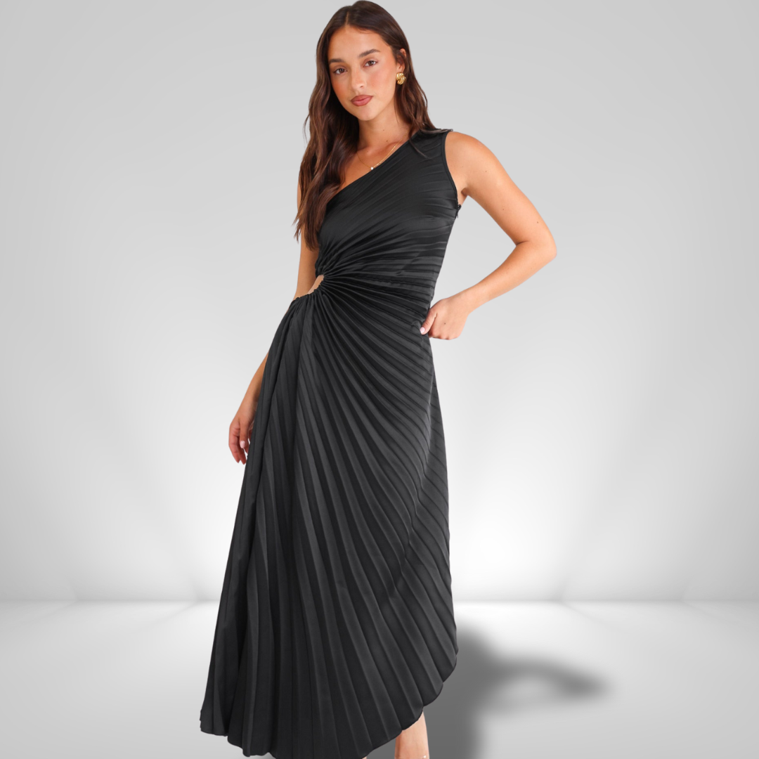 ROCHELLE | Schwarzes Maxi-Kleid