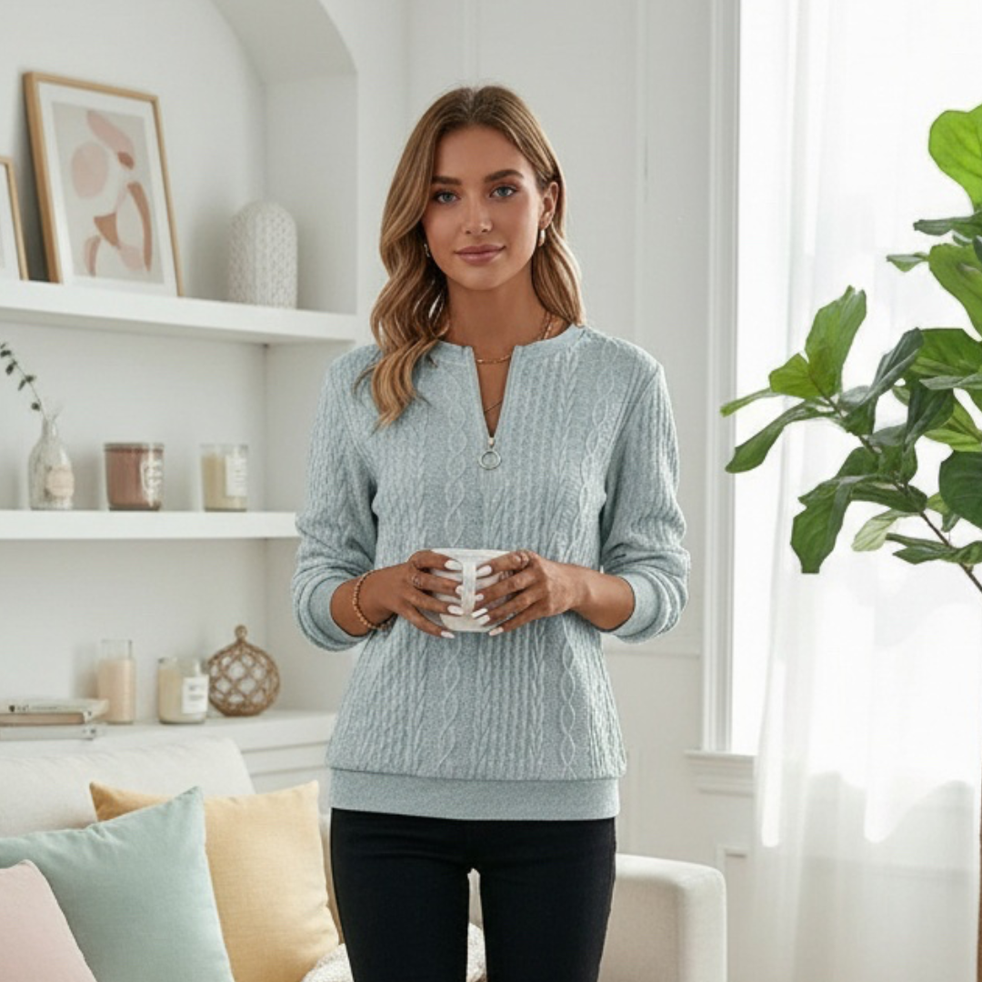 LEONIE | Zopfmuster Strickpullover