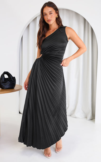 ROCHELLE | Schwarzes Maxi-Kleid