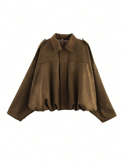 Kaori | Wildleder-Pilotjacke mit Struktur
