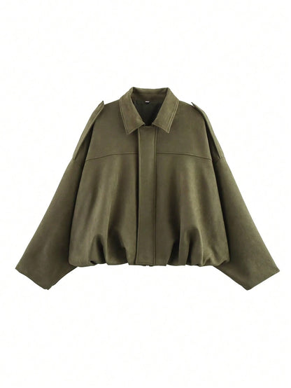 Kaori | Wildleder-Pilotjacke mit Struktur