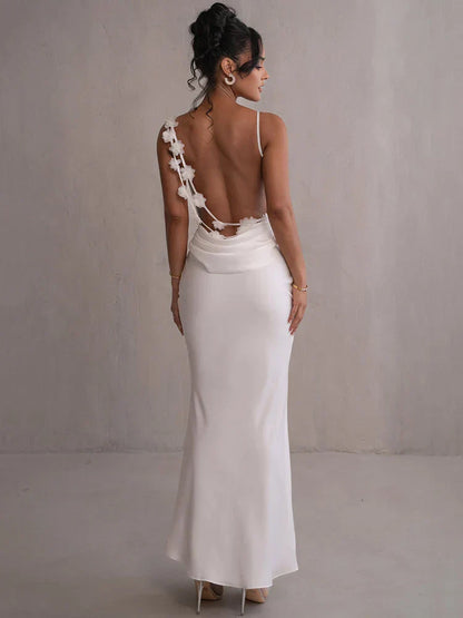 AZALEA | Ärmelloses rückenfreies Maxikleid