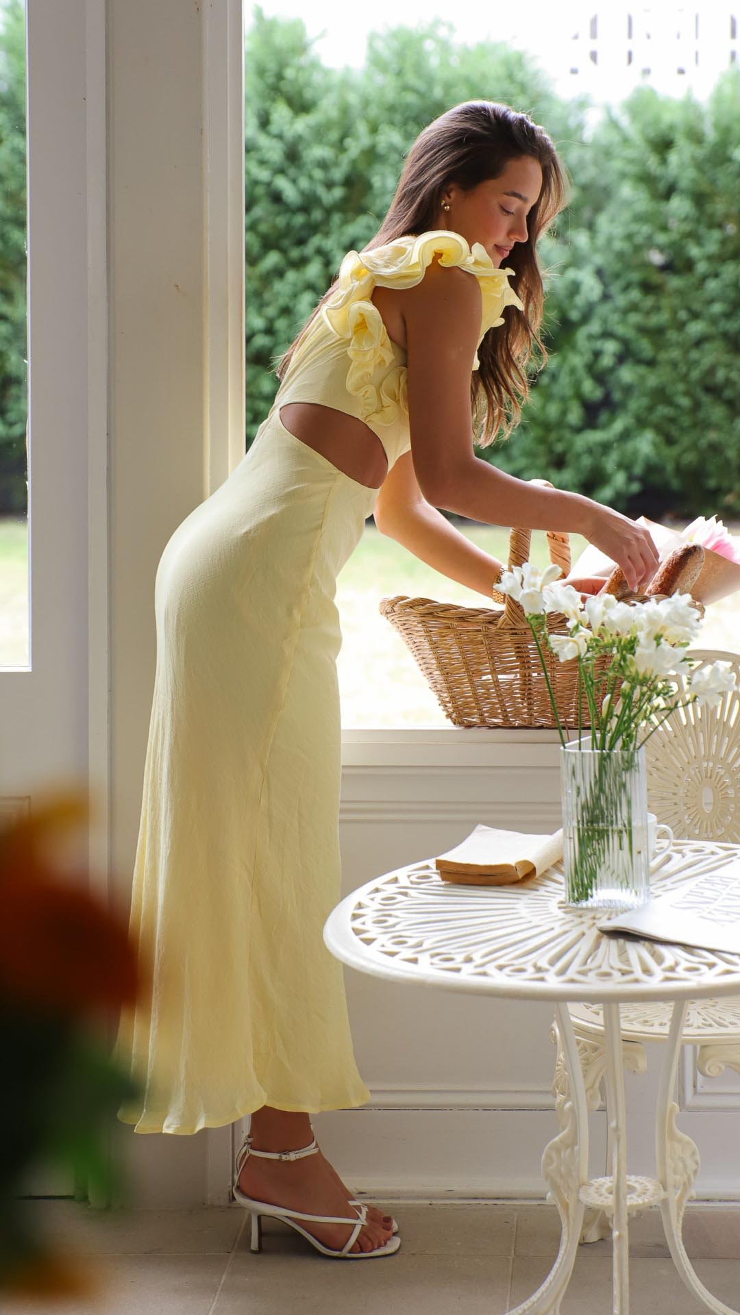 BLAIRE | One-Shoulder-Maxikleid mit Cut-outs