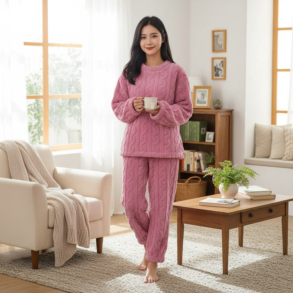 TEDDY | Fleece Schlafanzug Set