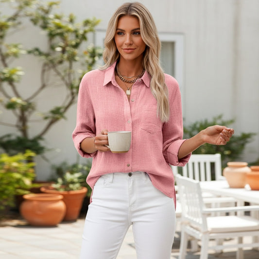 EVELIA | ELEGANTE LEINENBLUSE FÜR JEDEN TAG