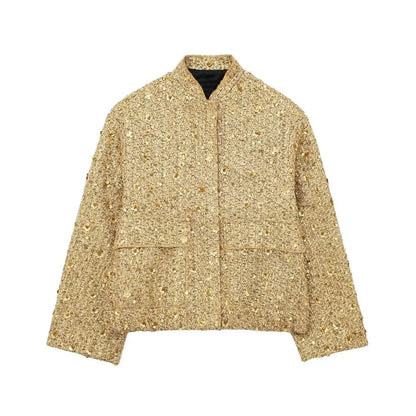 Victoria | Oversized-Jacke mit Pailletten