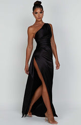 Skye | Ein-Schulter-Maxikleid
