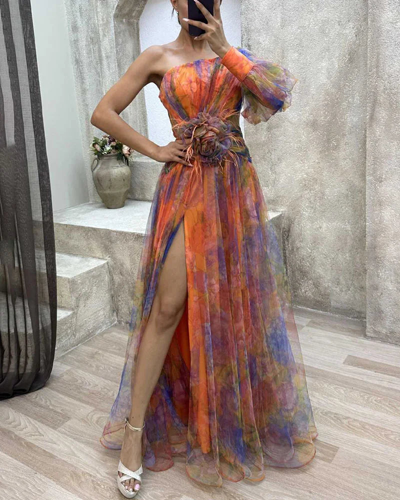Ava | Elegantes Kleid mit Schlitz