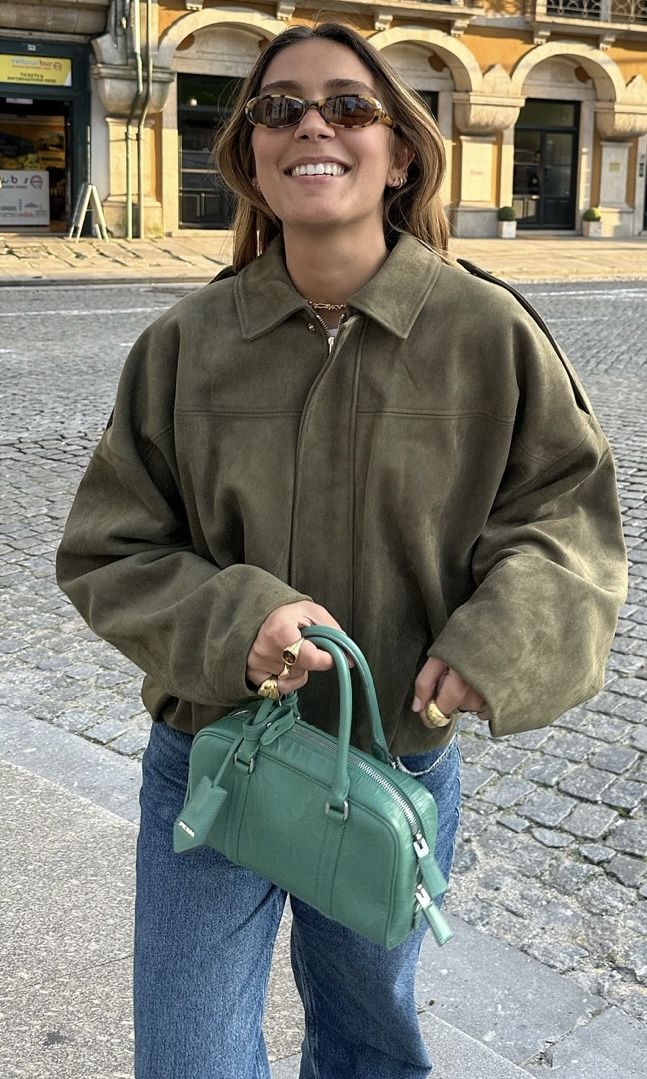 Kaori | Wildleder-Pilotjacke mit Struktur