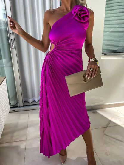 LIZBETH | Kleid mit Blumen Schultern