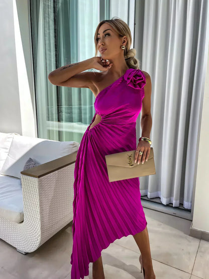 LIZBETH | Kleid mit Blumen Schultern