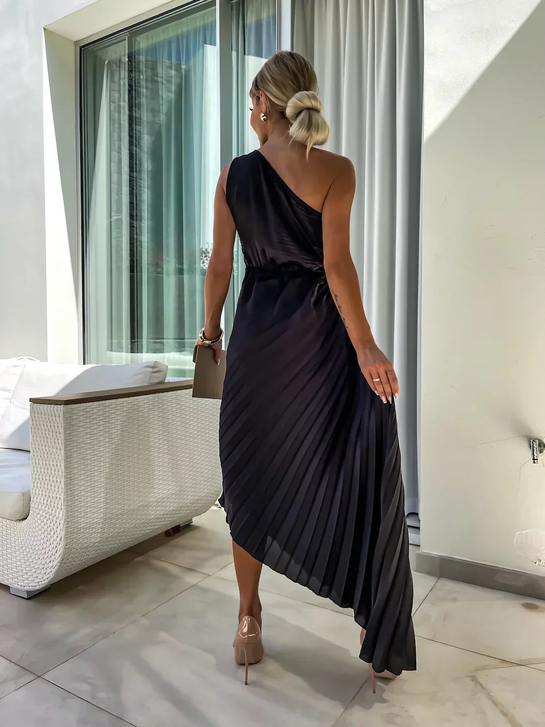 LIZBETH | Kleid mit Blumen Schultern