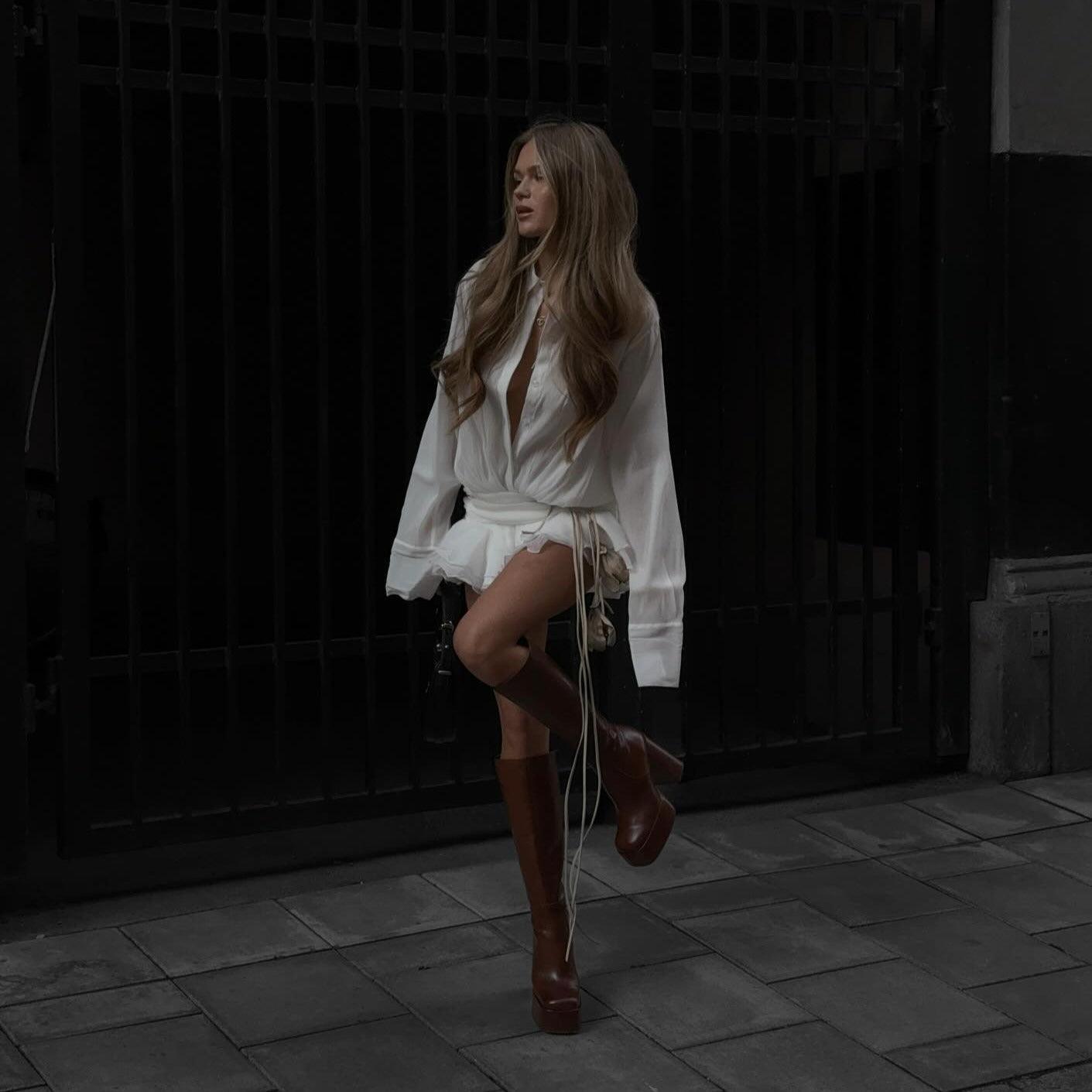 BRYNLEE | Plissiertes Minikleid