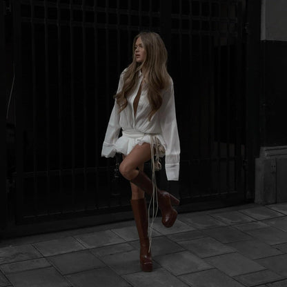 BRYNLEE | Plissiertes Minikleid