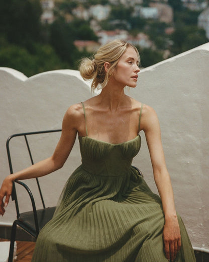 Hayley | Bustier-Midikleid ohne Ärmel