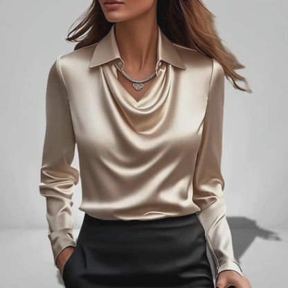 SYLVIA | Bluse mit luxuriösem Glanz