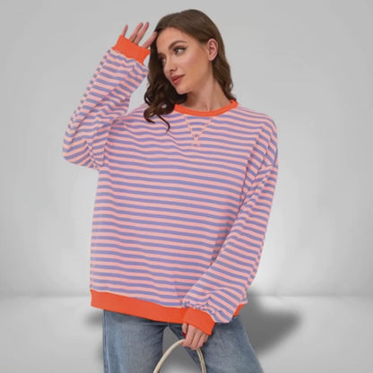MANA | Gestreifter Oversize-Pullover